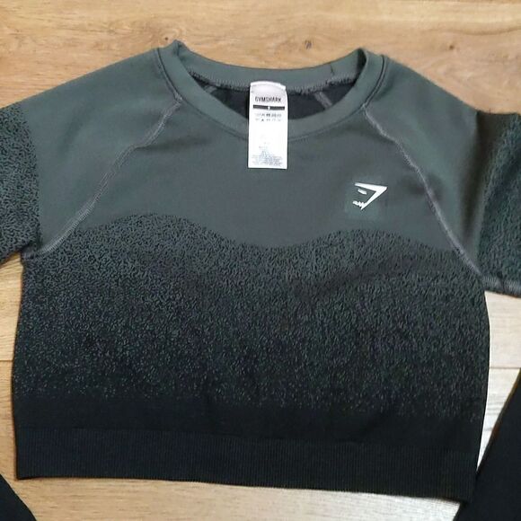 ADAPT OMBRE SEAMLESS LONG SLEEVE CROP TOP S - Picture 5 of 7